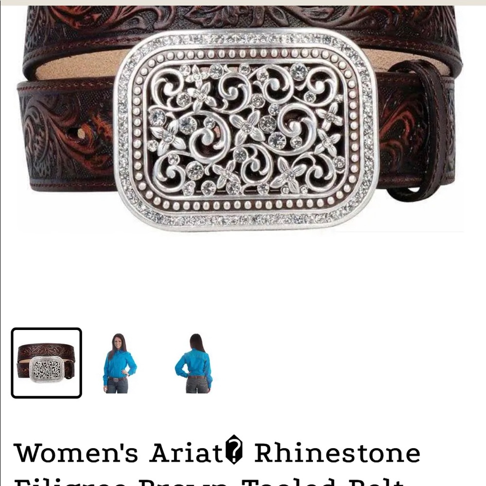 Ariat Belt w Sparkle buckle